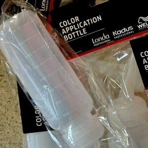 6 Wella brand new Color Application Bottle - Clear